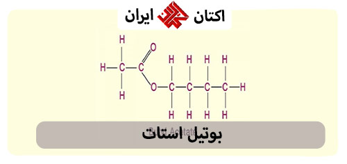 ساختار شیمیایی بوتیل استات